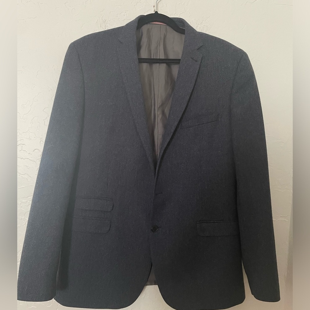 Ben Sherman Camden Tailored Skinny Fit Suit. 44 L W 38. Grey 100% wool. VGUC.